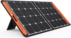 100W Portable Solar Panel for Explorer 240/300/500/1000/1500 Power Station, Foldable US Solar Cell Solar Charger with USB Outputs for Phone