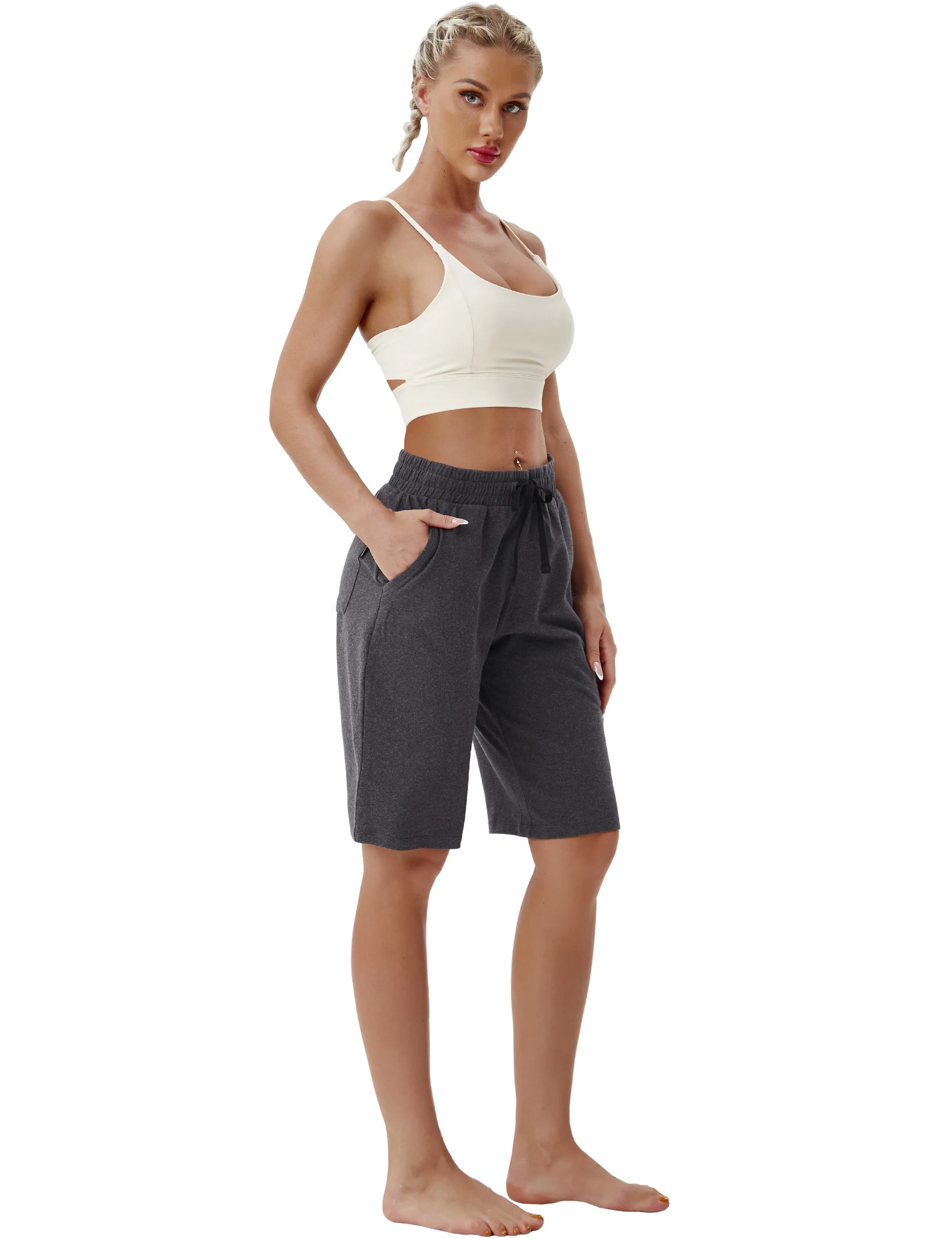 10" Joggers Shorts heathercharcoal_Jogging