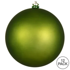 2.75" Juniper Green Matte Ball Ornament, 12 per Bag Shatterproof