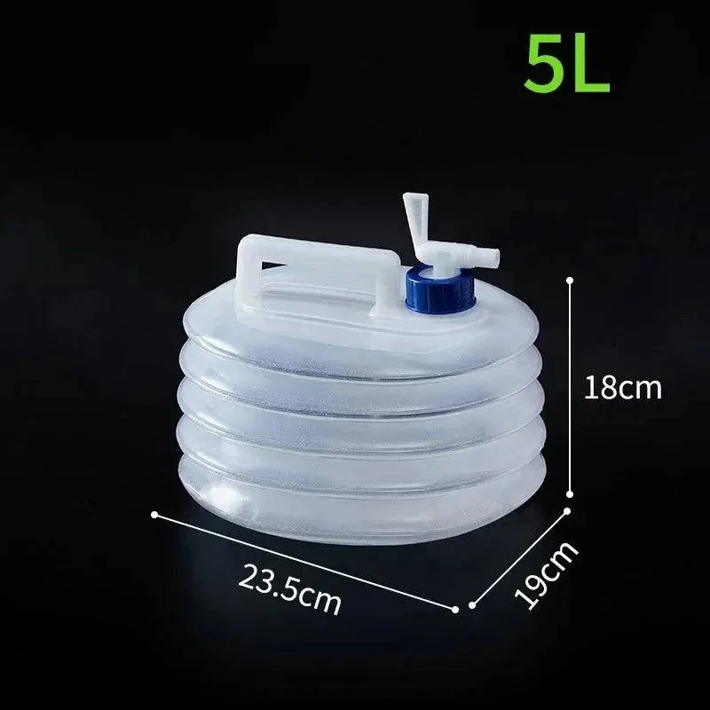 5-15L Capacity Car Collapsible Outdoor Water Bucket Portable Driving Water Tank Container Faucet ведро For Camping Picnic Hiking