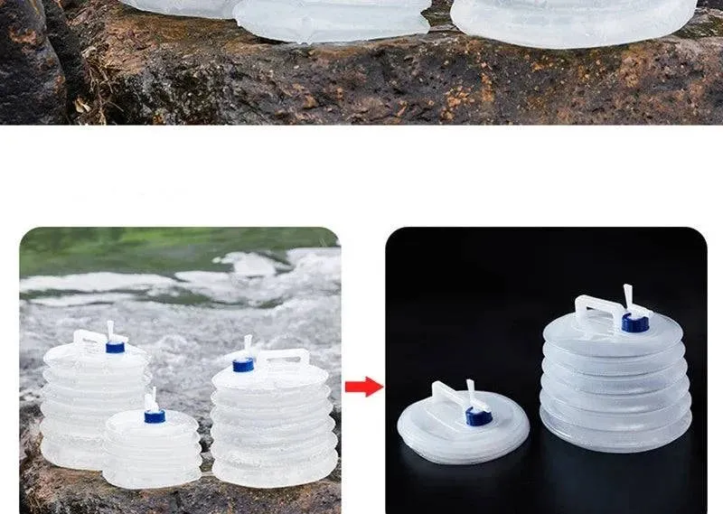 5-15L Capacity Car Collapsible Outdoor Water Bucket Portable Driving Water Tank Container Faucet ведро For Camping Picnic Hiking