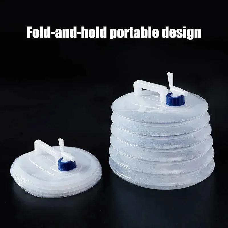 5-15L Capacity Car Collapsible Outdoor Water Bucket Portable Driving Water Tank Container Faucet ведро For Camping Picnic Hiking