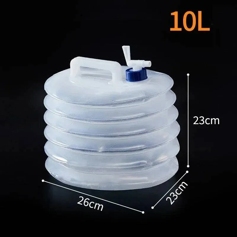 5-15L Capacity Car Collapsible Outdoor Water Bucket Portable Driving Water Tank Container Faucet ведро For Camping Picnic Hiking
