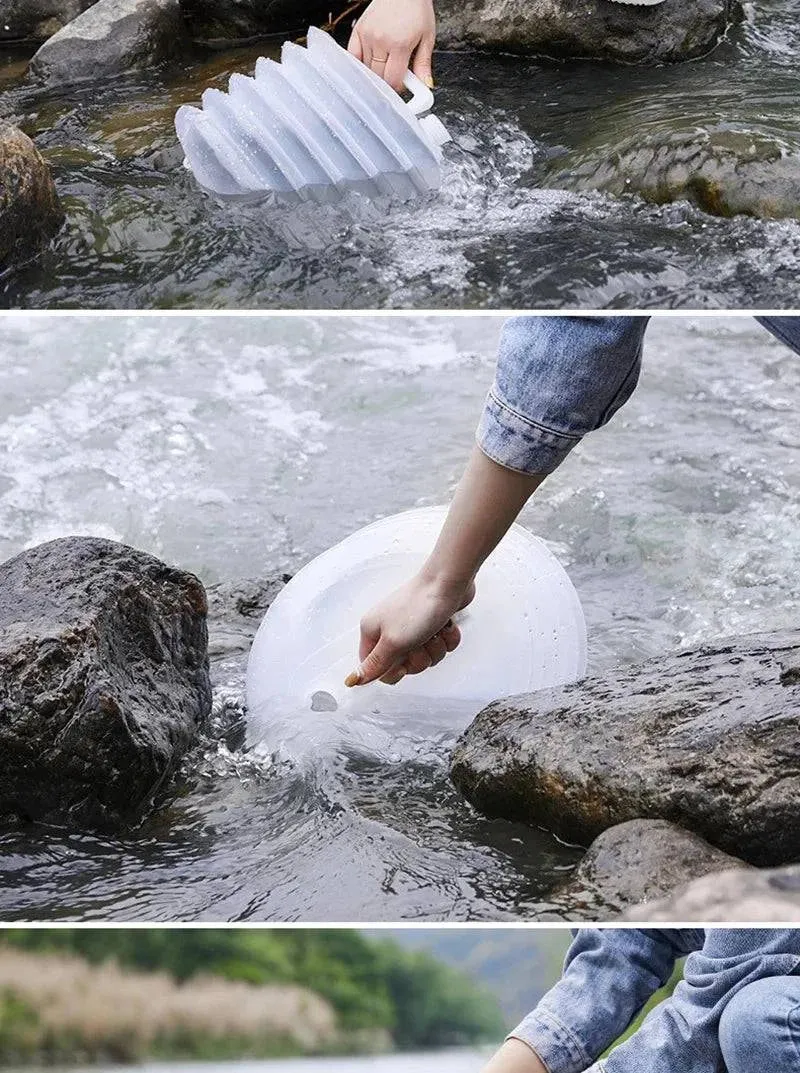 5-15L Capacity Car Collapsible Outdoor Water Bucket Portable Driving Water Tank Container Faucet ведро For Camping Picnic Hiking