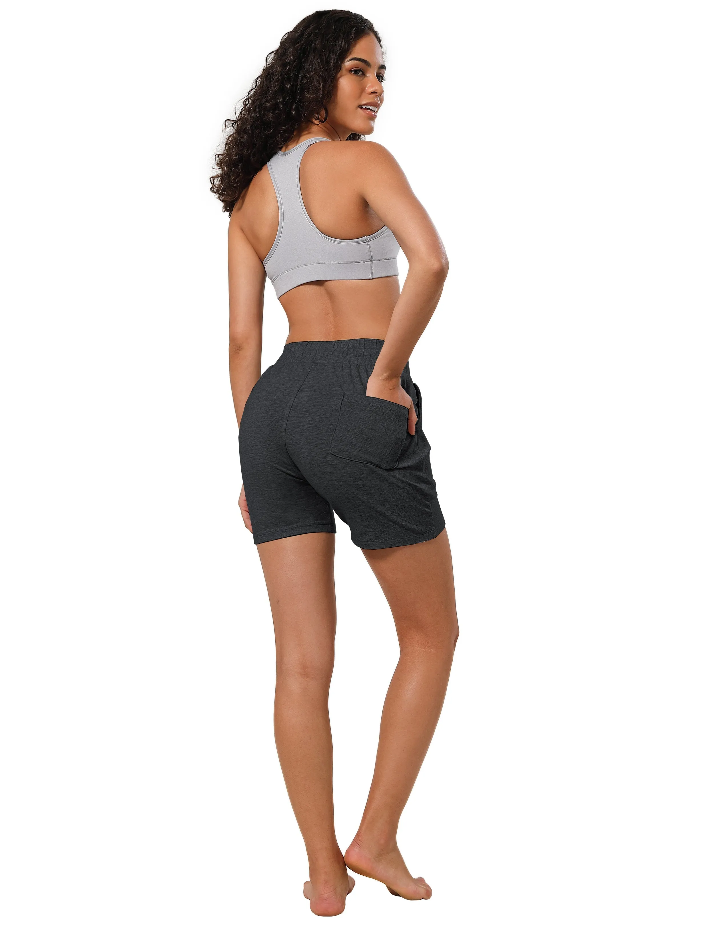 5" Joggers Shorts heathercharcoal_Jogging