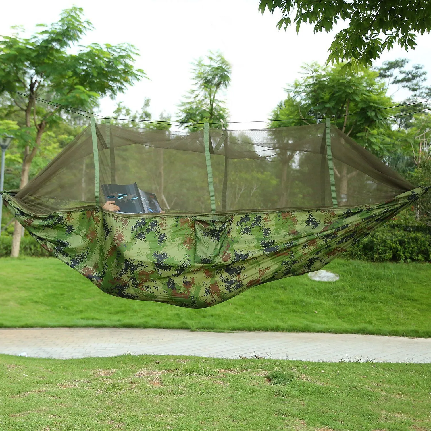600lbs Load 2 Persons Hammock with Mosquito Net