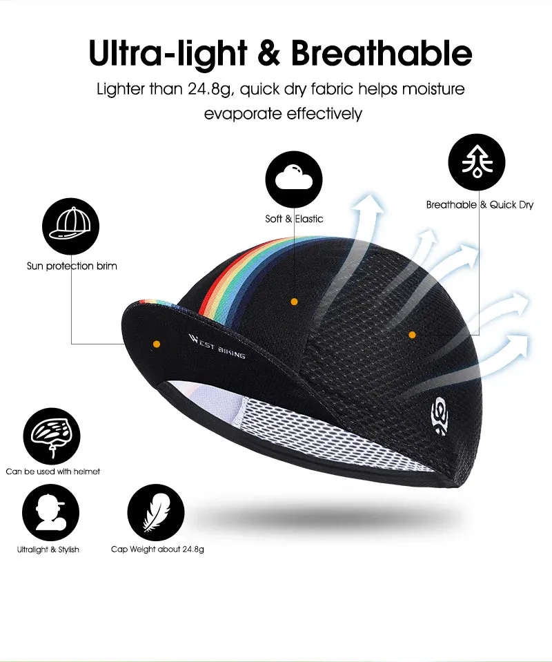 Anti-UV Summer Cycling Caps MTB Road Bicycle Motorcycle Helmet Liner Travel Sport Headwear Bicycle Riding Sun Hat