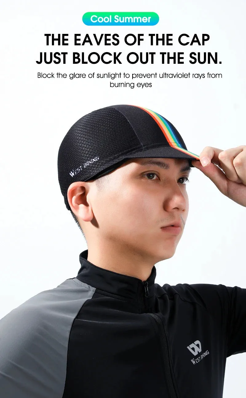 Anti-UV Summer Cycling Caps MTB Road Bicycle Motorcycle Helmet Liner Travel Sport Headwear Bicycle Riding Sun Hat