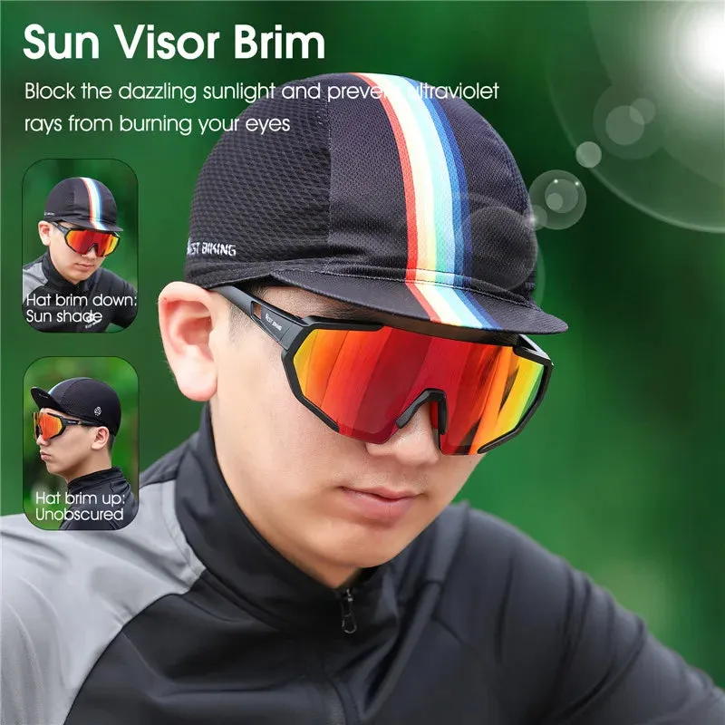 Anti-UV Summer Cycling Caps MTB Road Bicycle Motorcycle Helmet Liner Travel Sport Headwear Bicycle Riding Sun Hat