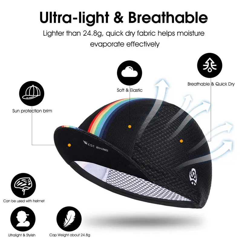 Anti-UV Summer Cycling Caps MTB Road Bicycle Motorcycle Helmet Liner Travel Sport Headwear Bicycle Riding Sun Hat