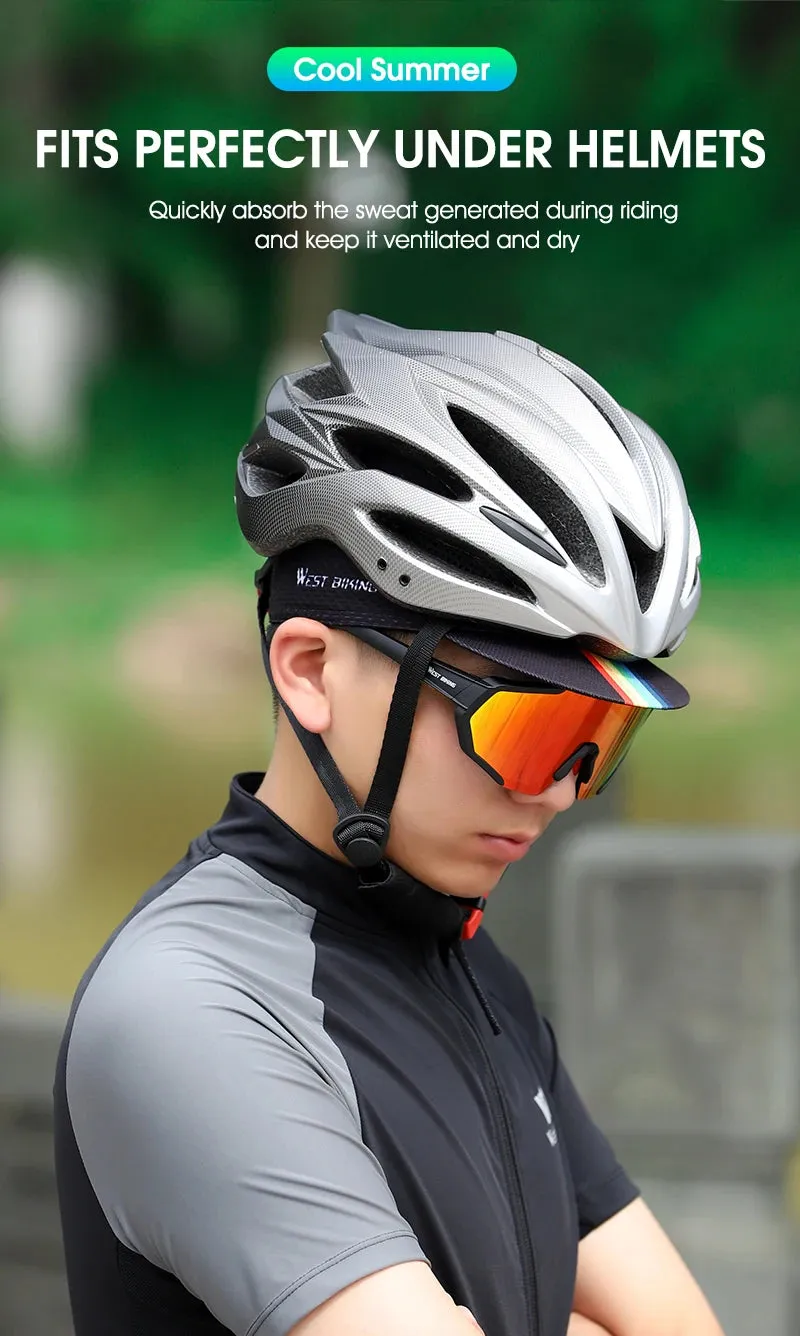 Anti-UV Summer Cycling Caps MTB Road Bicycle Motorcycle Helmet Liner Travel Sport Headwear Bicycle Riding Sun Hat