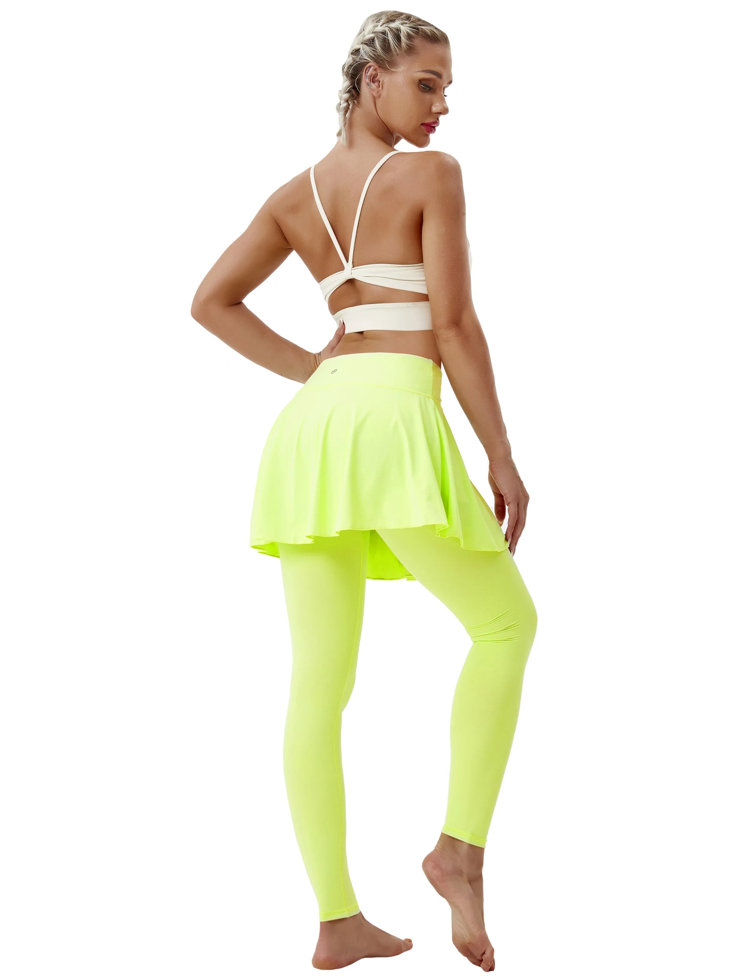 Athletic Tennis Golf Skort with Pocket Shorts neonyellow_Jogging