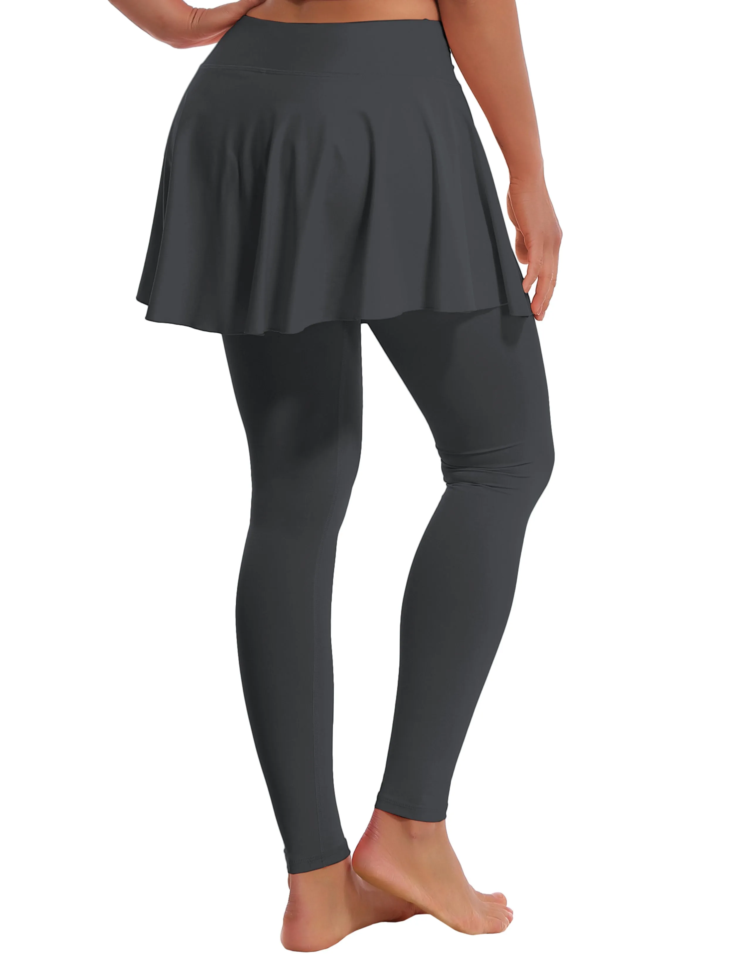 Athletic Tennis Golf Skort with Pocket Shorts shadowcharcoal_Jogging