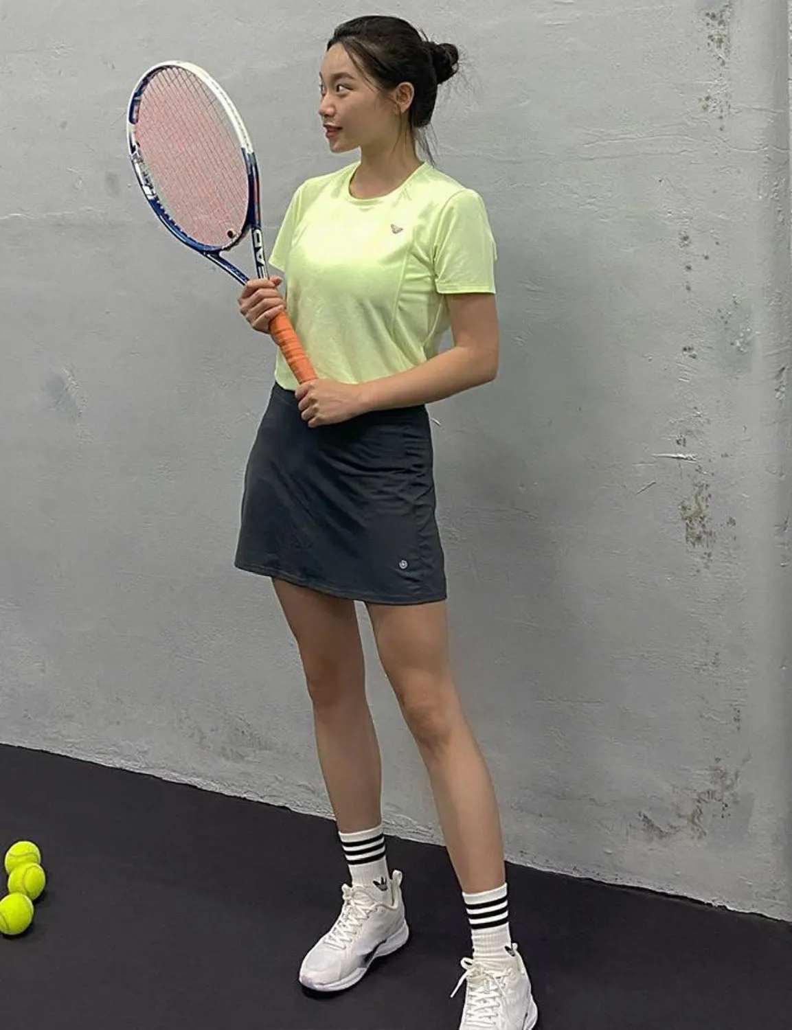 Athletic Tennis Golf Skort with Pockets Shorts shadowcharcoal ins_Jogging