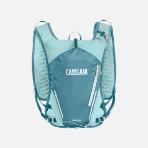 Camelbak Quick Stow Flasks Women's Trail Run Vest 17oz (1L) (32-43 in)-Adriatic Blue/Black/Safety Yellow