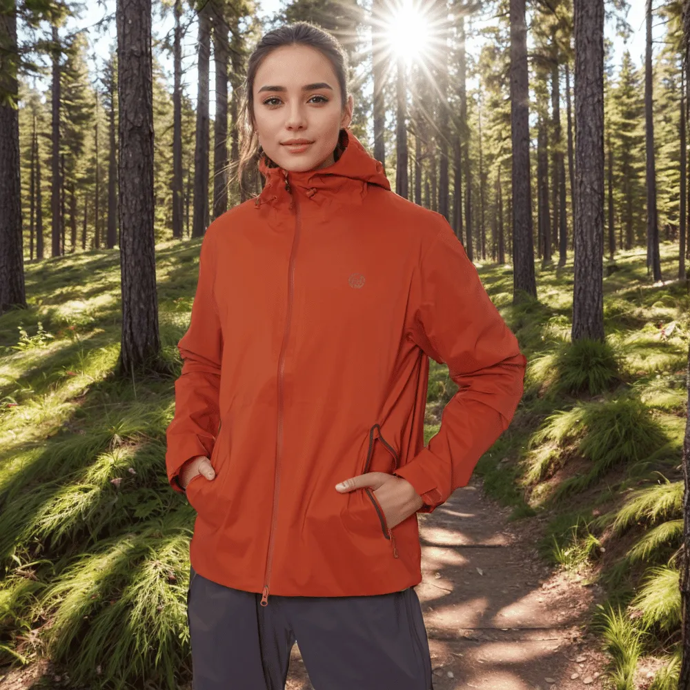 FHM Explorer Rain Suit 10000 mm for Women Terracotta