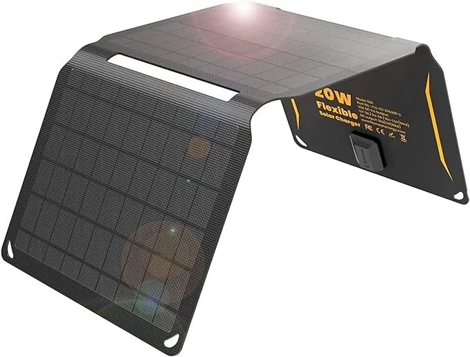 FlexSolar® E20 Portable Solar Phone Charger | 20W Official Refurbished