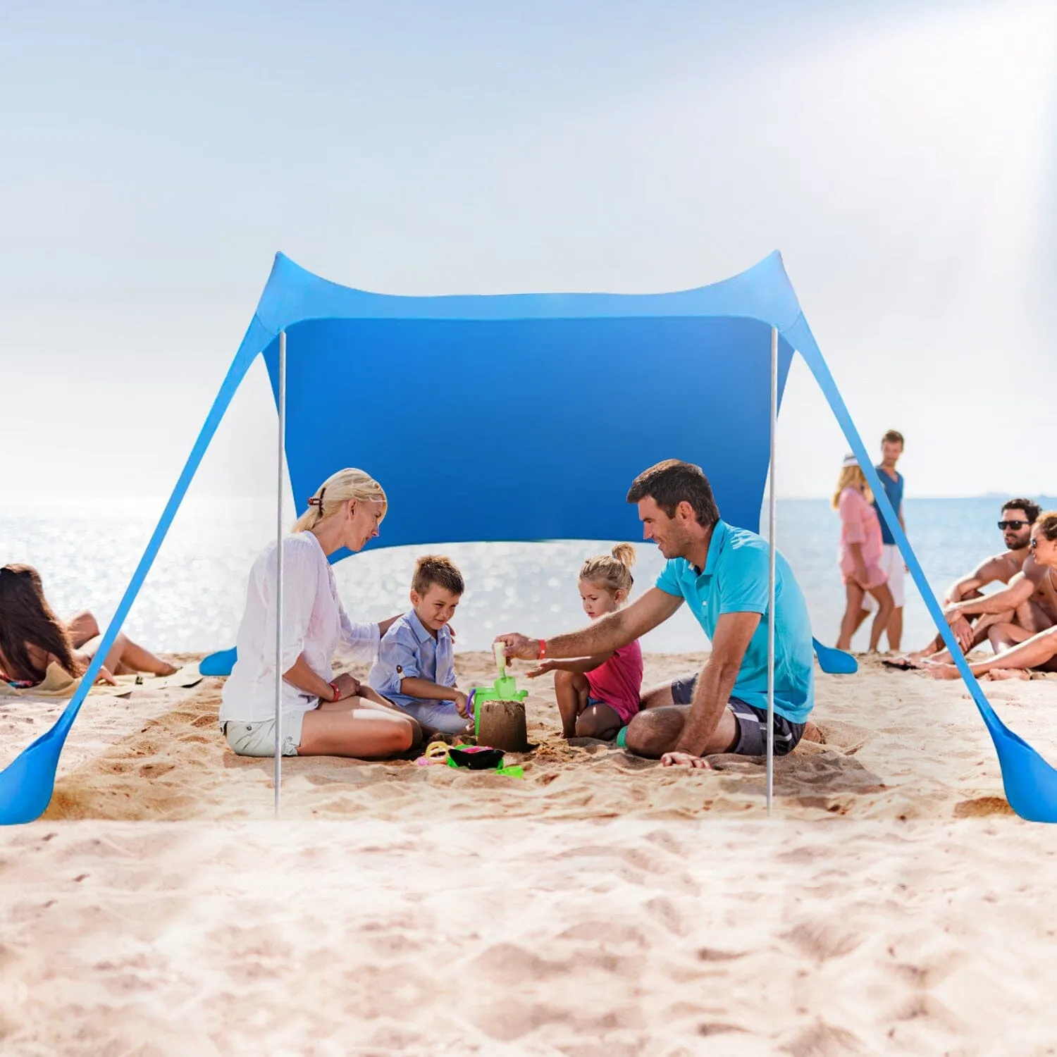 Foldable Beach Canopy Tent Collapsible Shade
