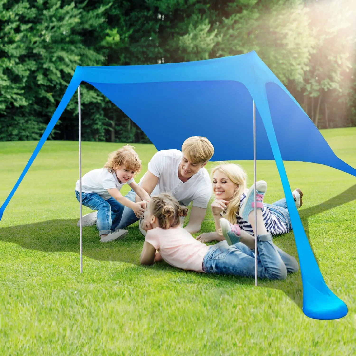 Foldable Beach Canopy Tent Collapsible Shade