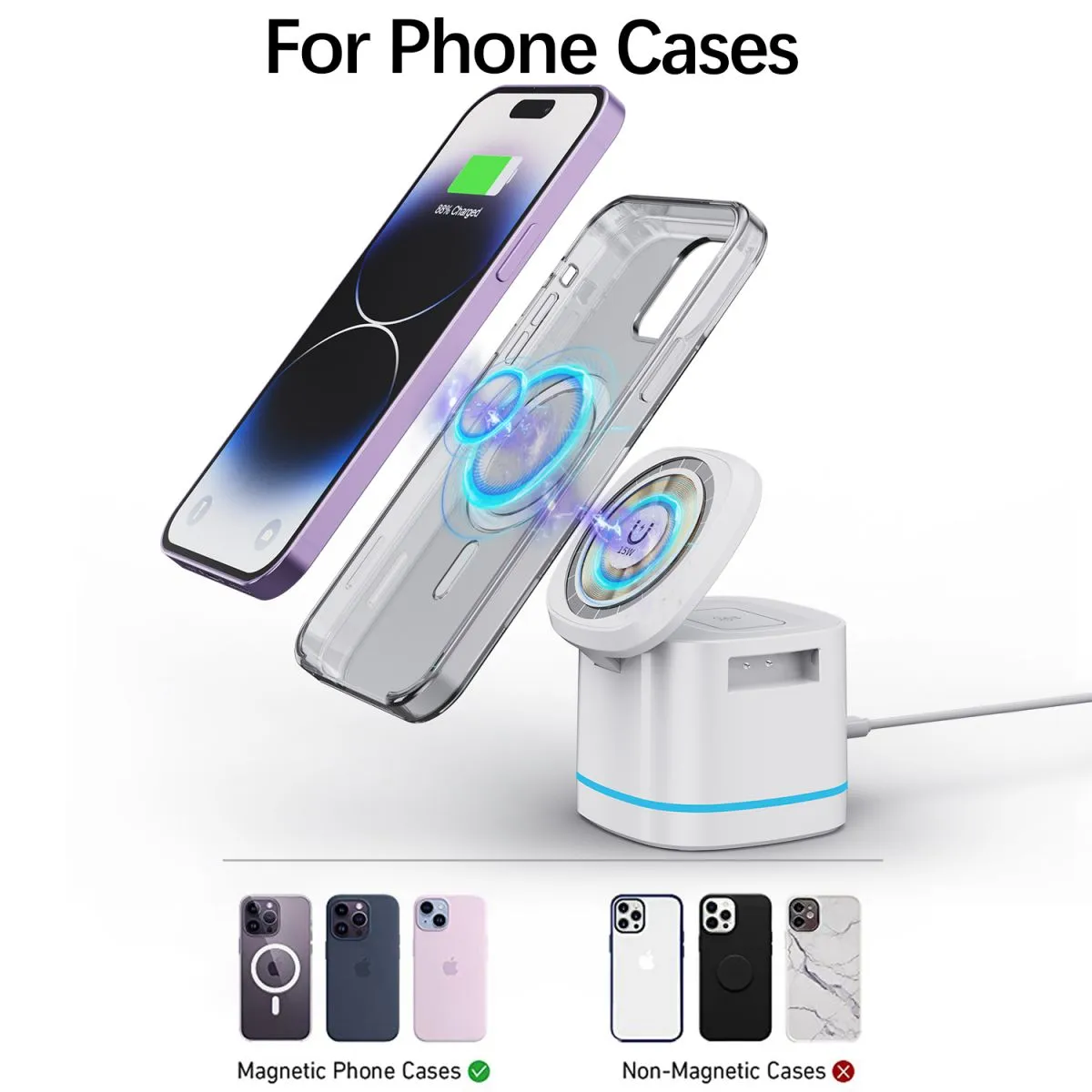 H32 Magsafe 3 in 1 Wireless Charger
