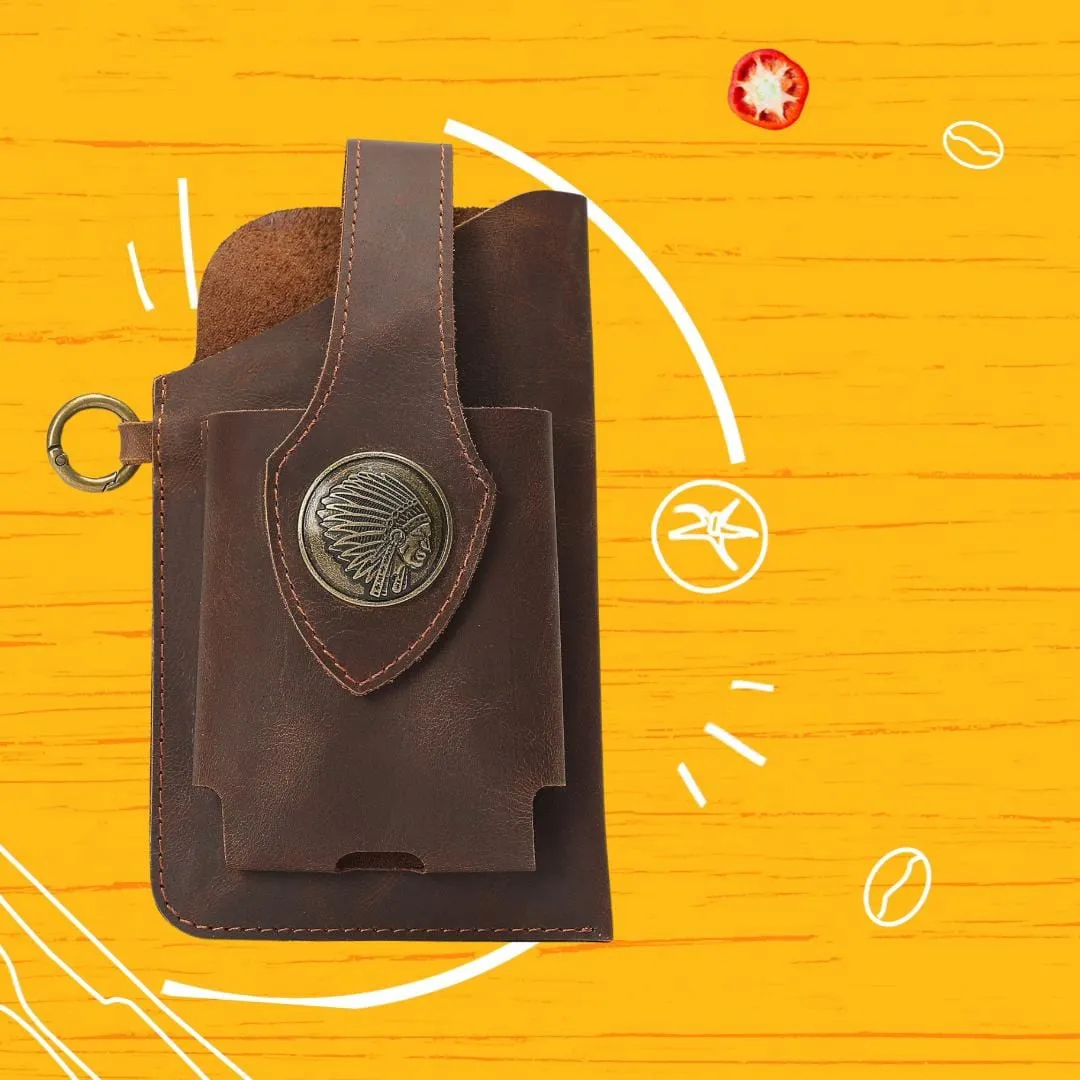 Heavy Duty Leather Cell Phone Holster