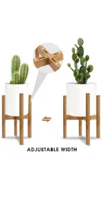 Honest Foldable Plant Shelf,Plant Stand,Indoor Flower Pot Holder,Flower Pot Ladder,Folding A Frame Display Shelf,Patio Rustic Wood Stand with Shelves,4 Tier Stand Outdoor,Free Standing(Brown)