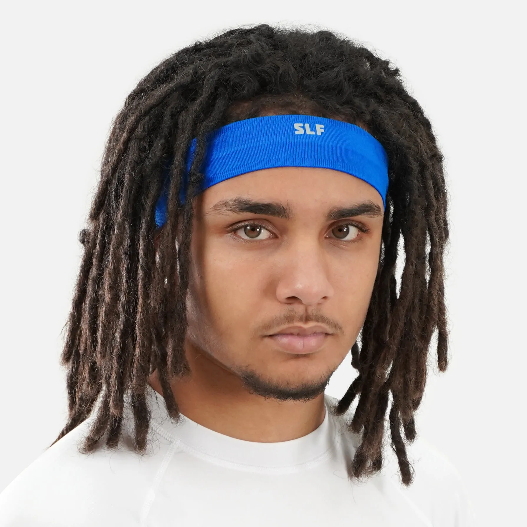 Hue Blue Non-Slip Elastic Headband