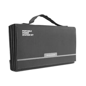 Hyundai H60 Portable & Foldable 60W Solar Charger USB & DC Connectivity for Outdoor Power Supply