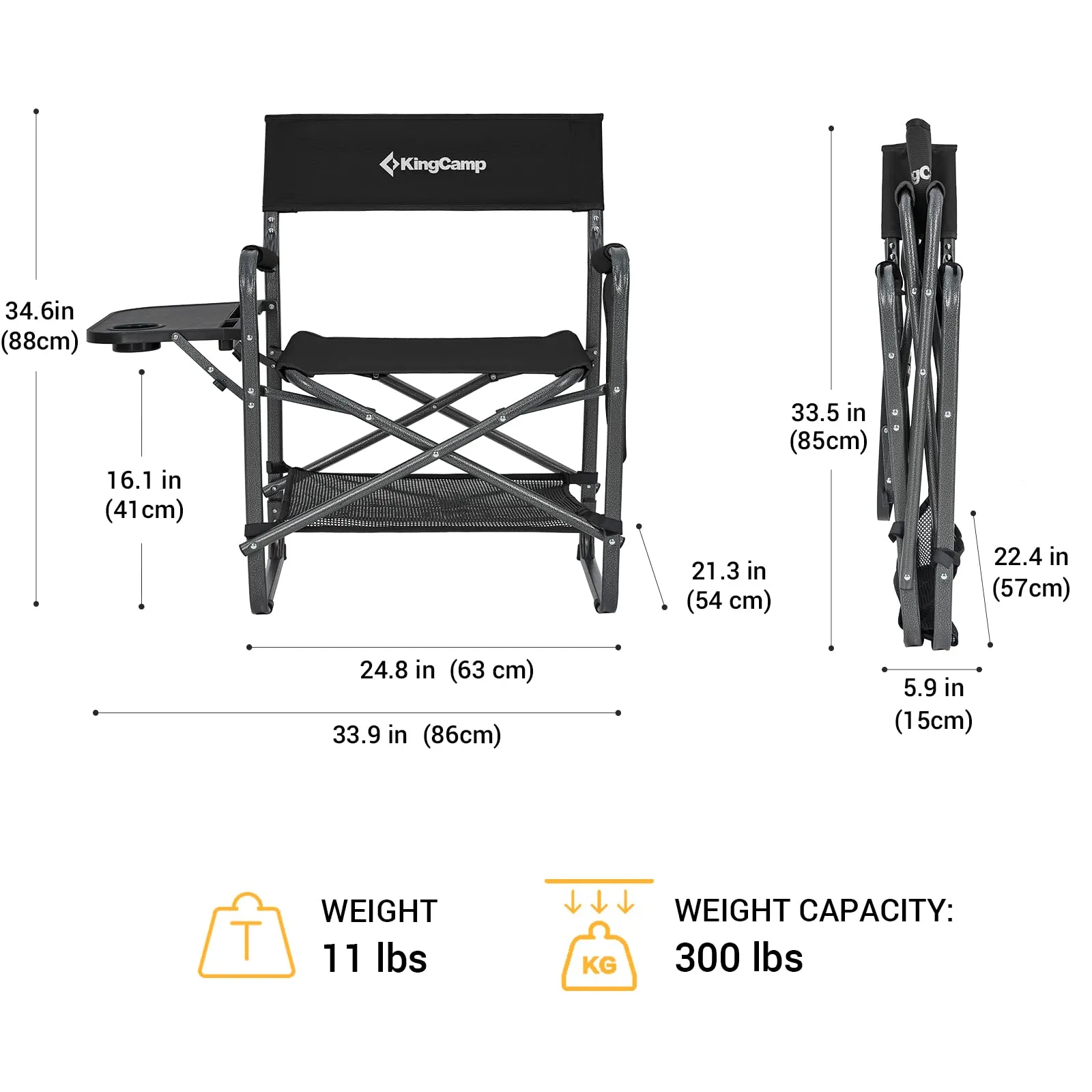 KingCamp Directors Heavy Duty Chair