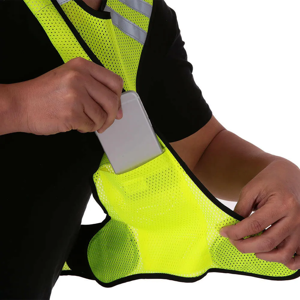 Lightweight Breathable Mesh Reflective Vest High Visibility Safety Vest Gear for Running Walking Cycling Jogging
