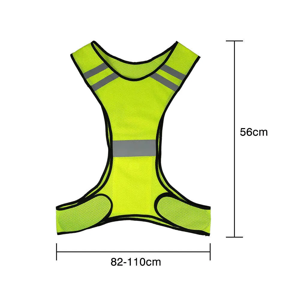 Lightweight Breathable Mesh Reflective Vest High Visibility Safety Vest Gear for Running Walking Cycling Jogging