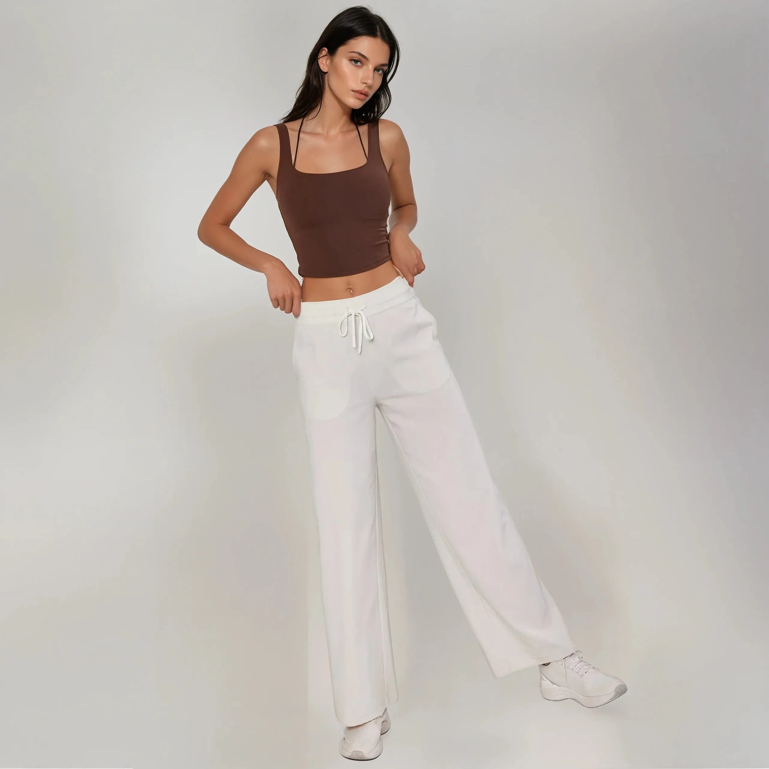 Lightweight Wide-Leg Joggers