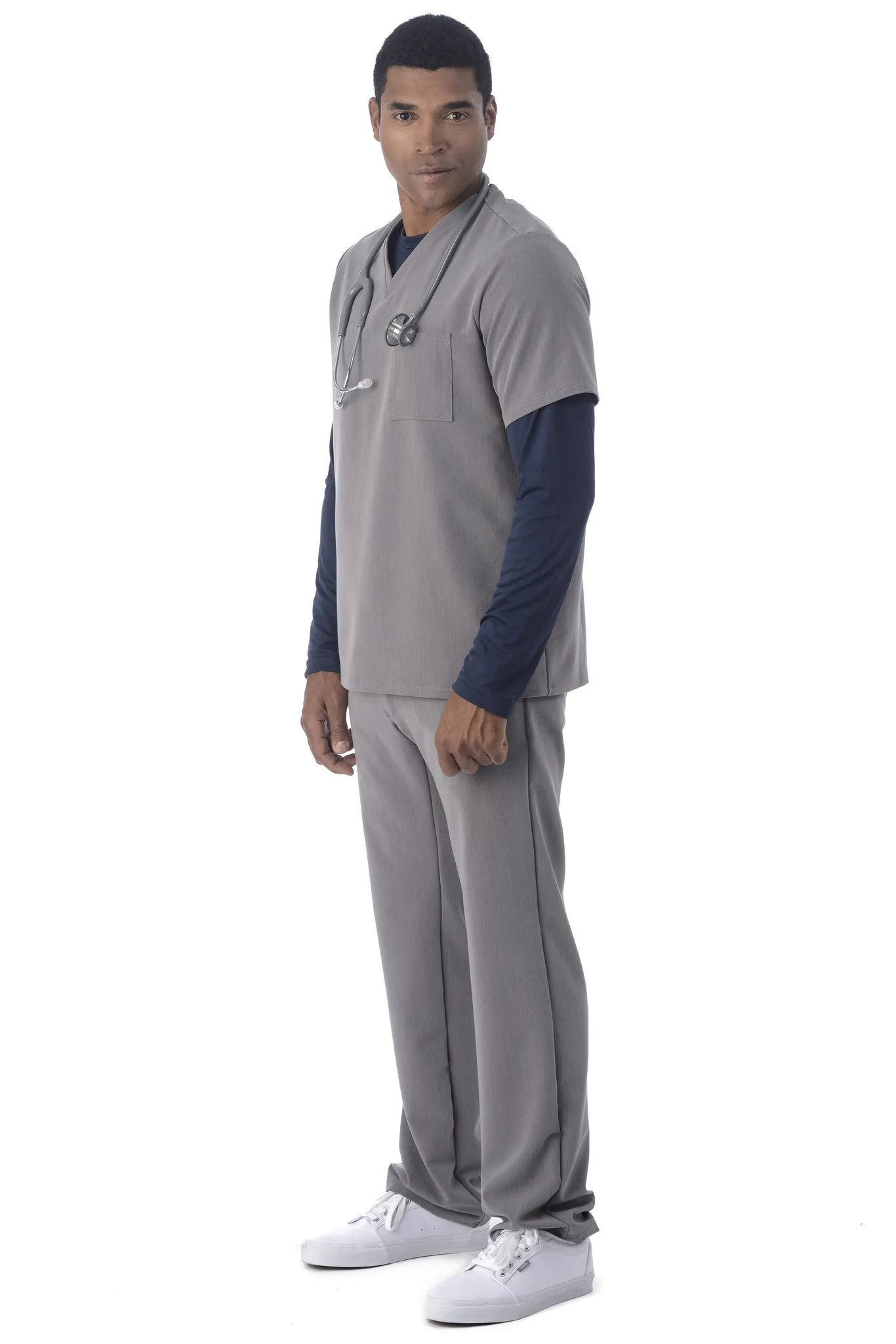 Men's "Under Scrub" Long Sleeve T-Shirt - Navy Blue