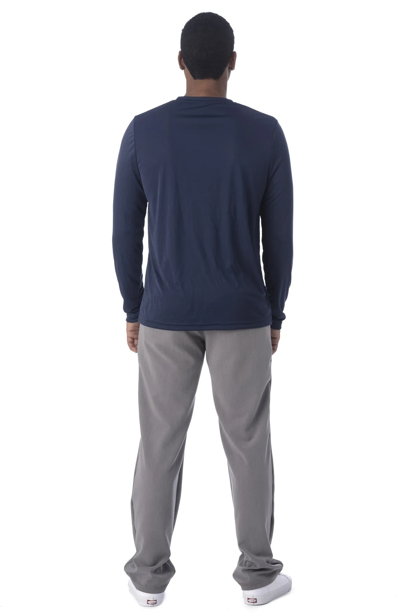 Men's "Under Scrub" Long Sleeve T-Shirt - Navy Blue