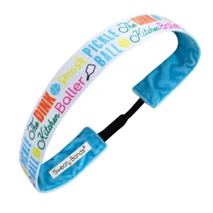 Pickleball | Stay out of the Kitchen | White, Multi | 1 Inch