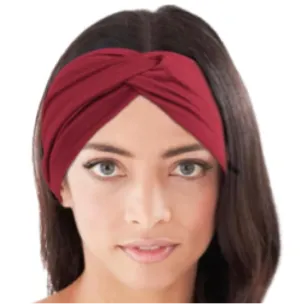 Red Wide Twist Turban Headband Ear Warmer