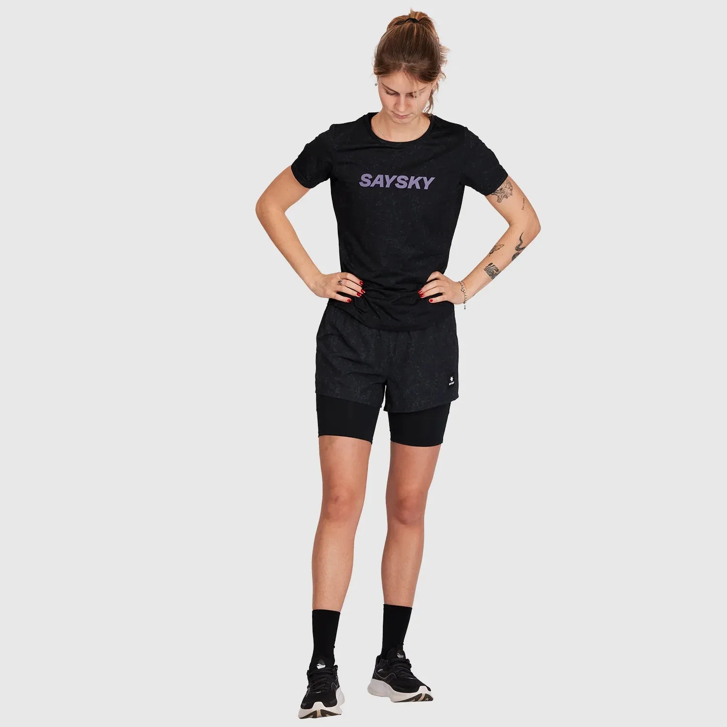 SAYSKY Women's Map Combat Tee Black