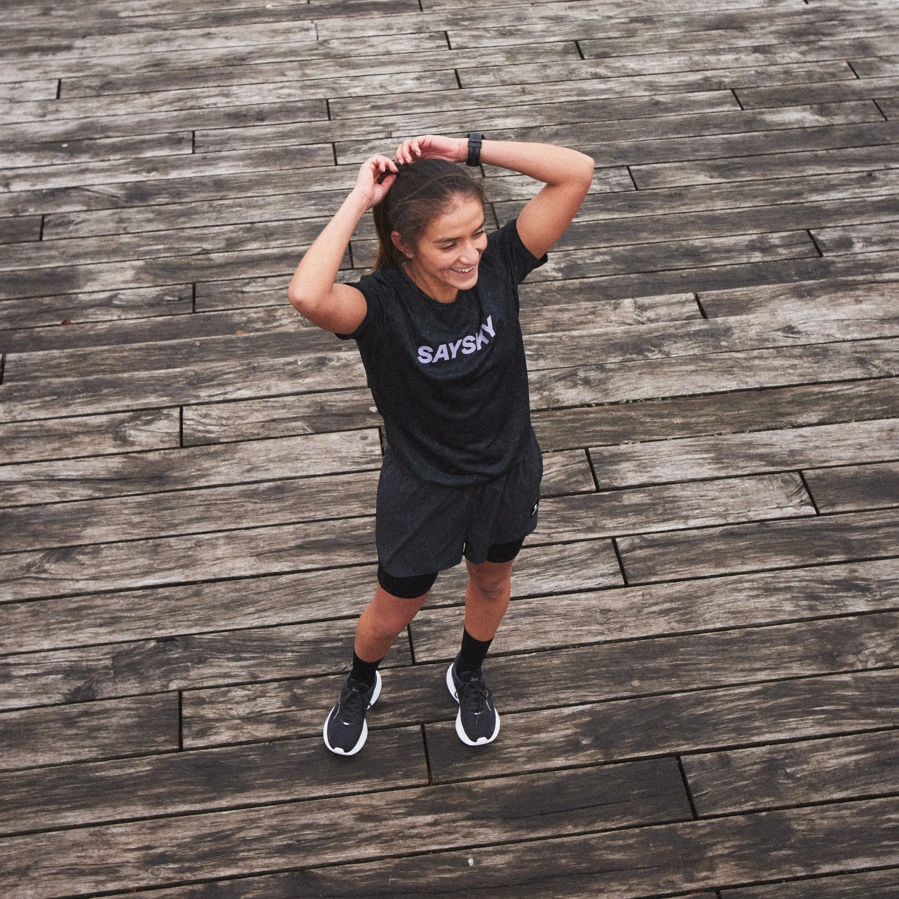 SAYSKY Women's Map Combat Tee Black