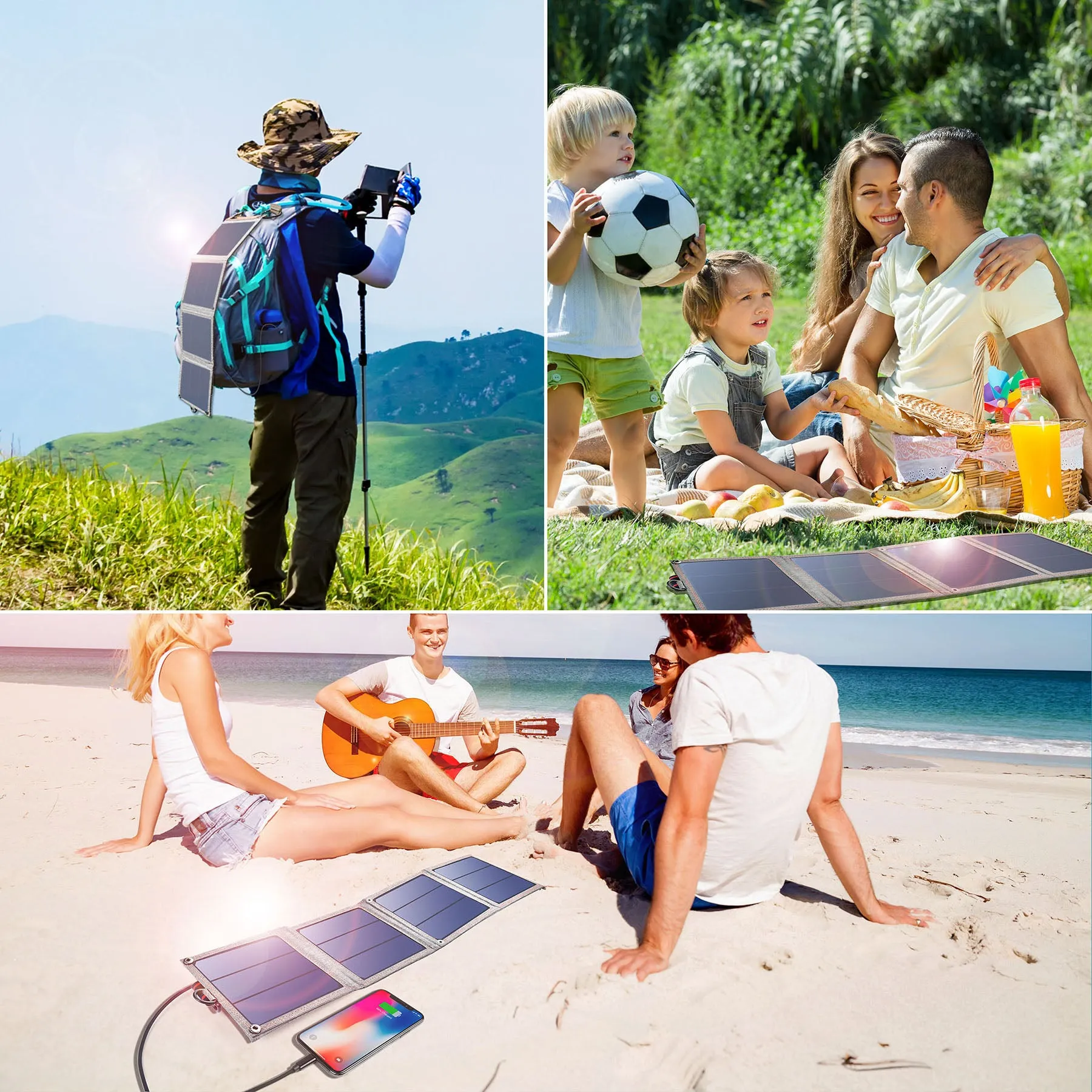 SC004 Choetech 14W Foldable Solar Charger