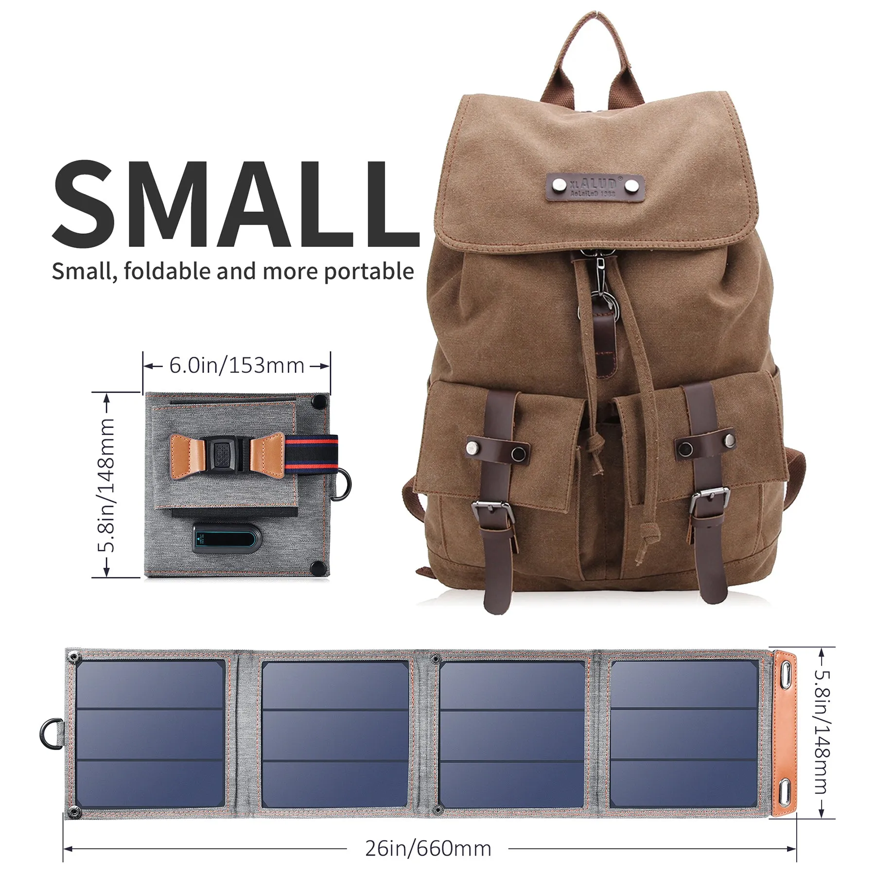 SC004 Choetech 14W Foldable Solar Charger