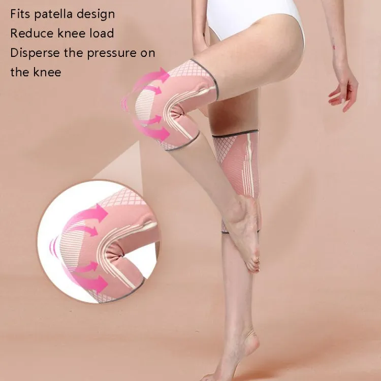 Sports Knee Pads Training Running Knee Thin Protective Cover, Specification: S(Light Gray Silicone Non-slip)