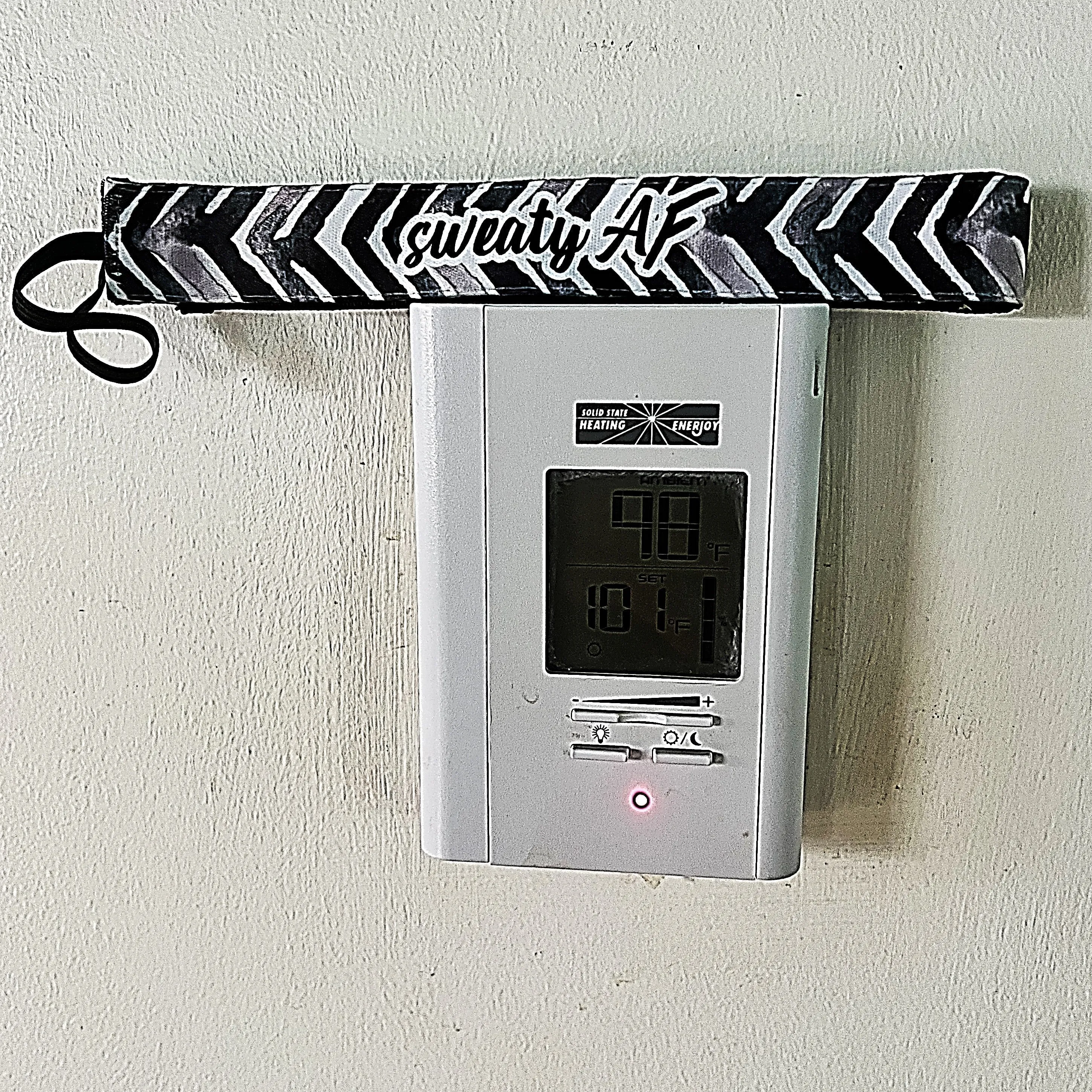 Sweaty AF | Black, White | 1 Inch