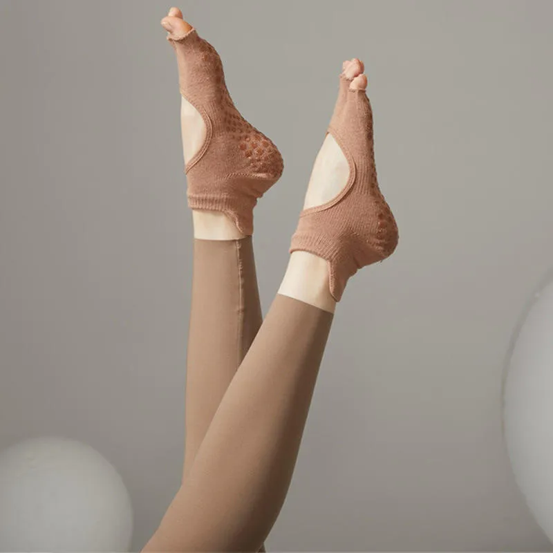 Toeless Cotton Pilates Socks