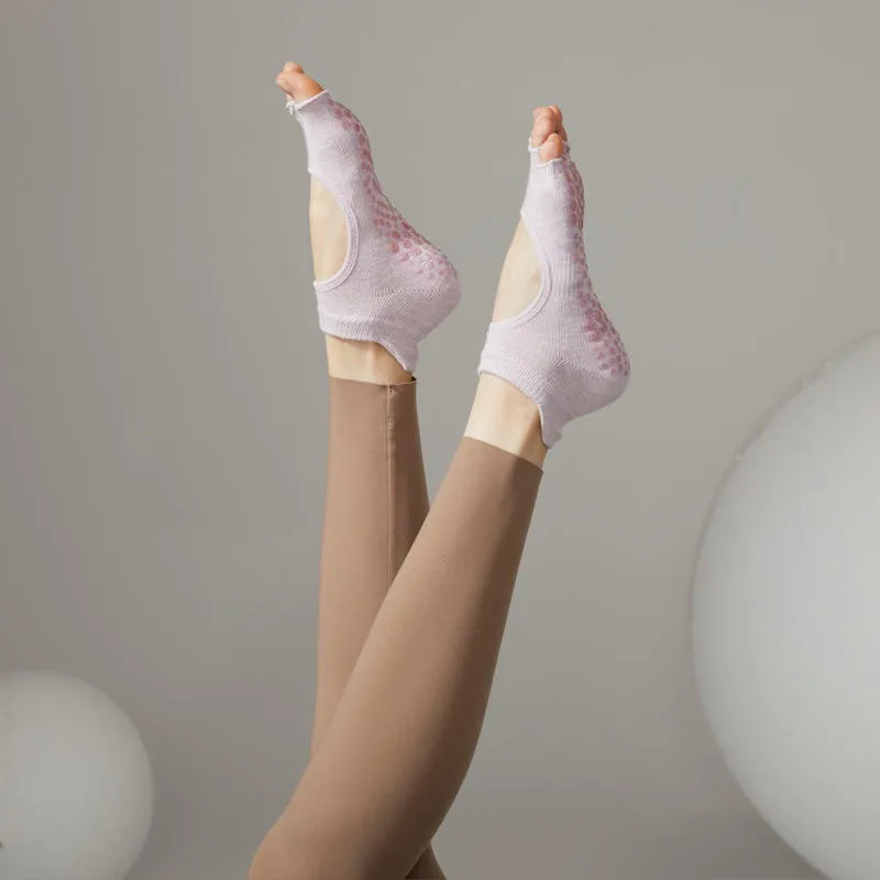 Toeless Cotton Pilates Socks