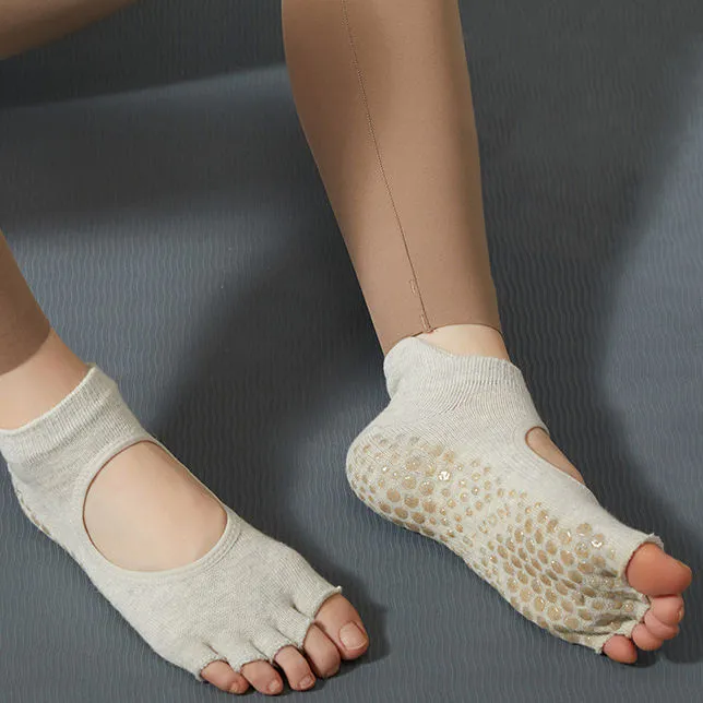 Toeless Cotton Pilates Socks