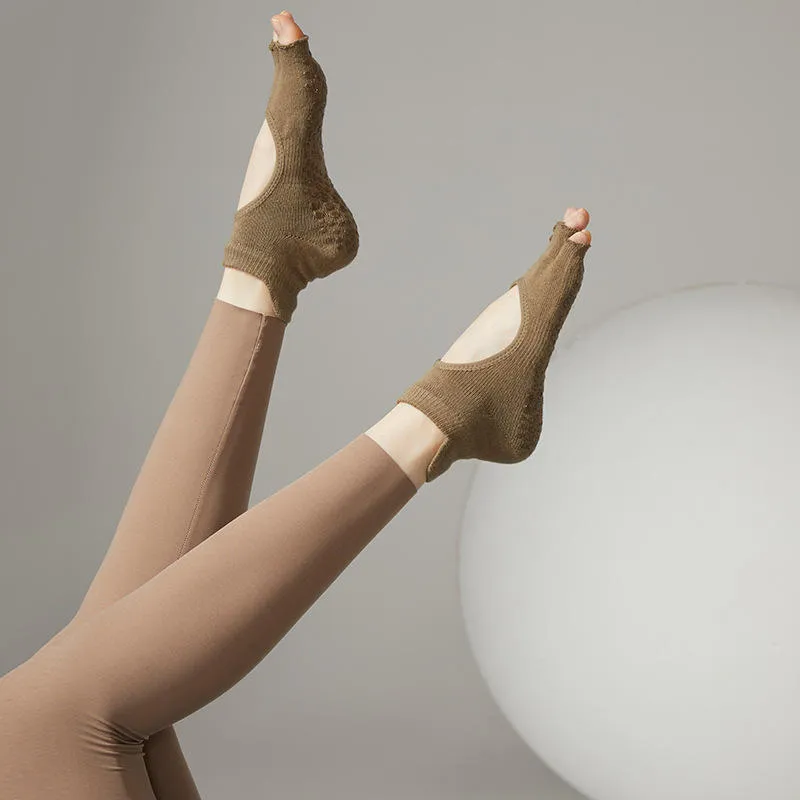 Toeless Cotton Pilates Socks