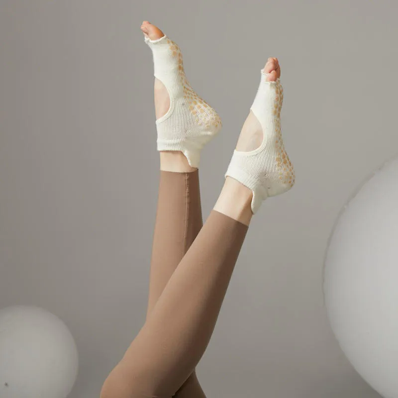 Toeless Cotton Pilates Socks