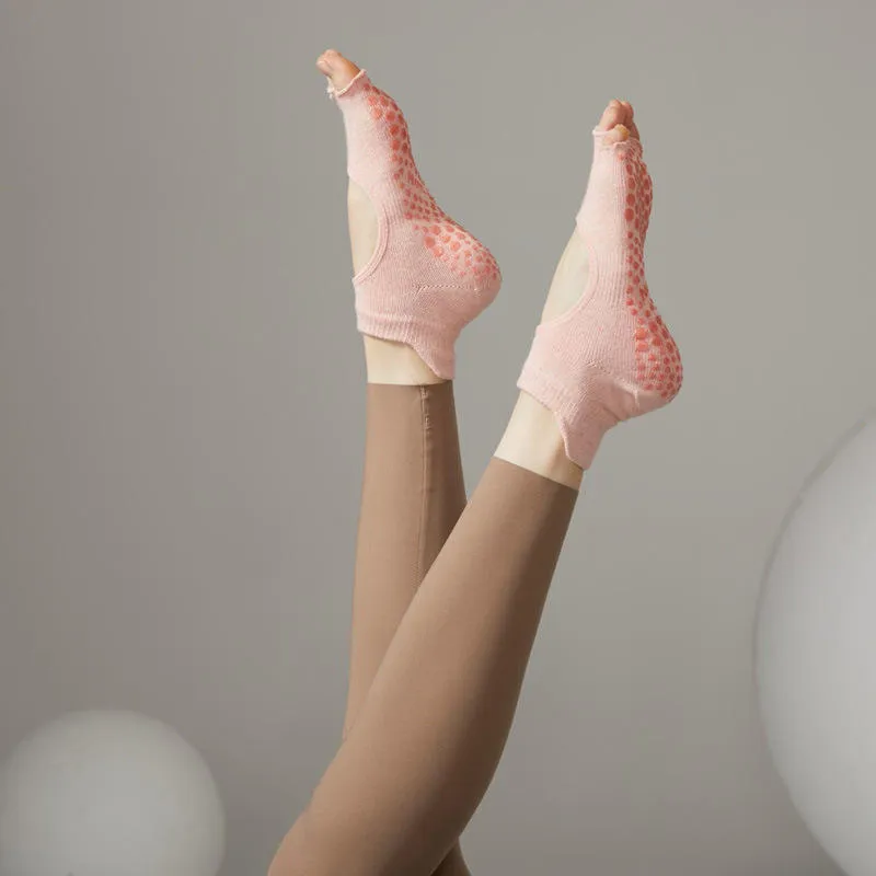 Toeless Cotton Pilates Socks