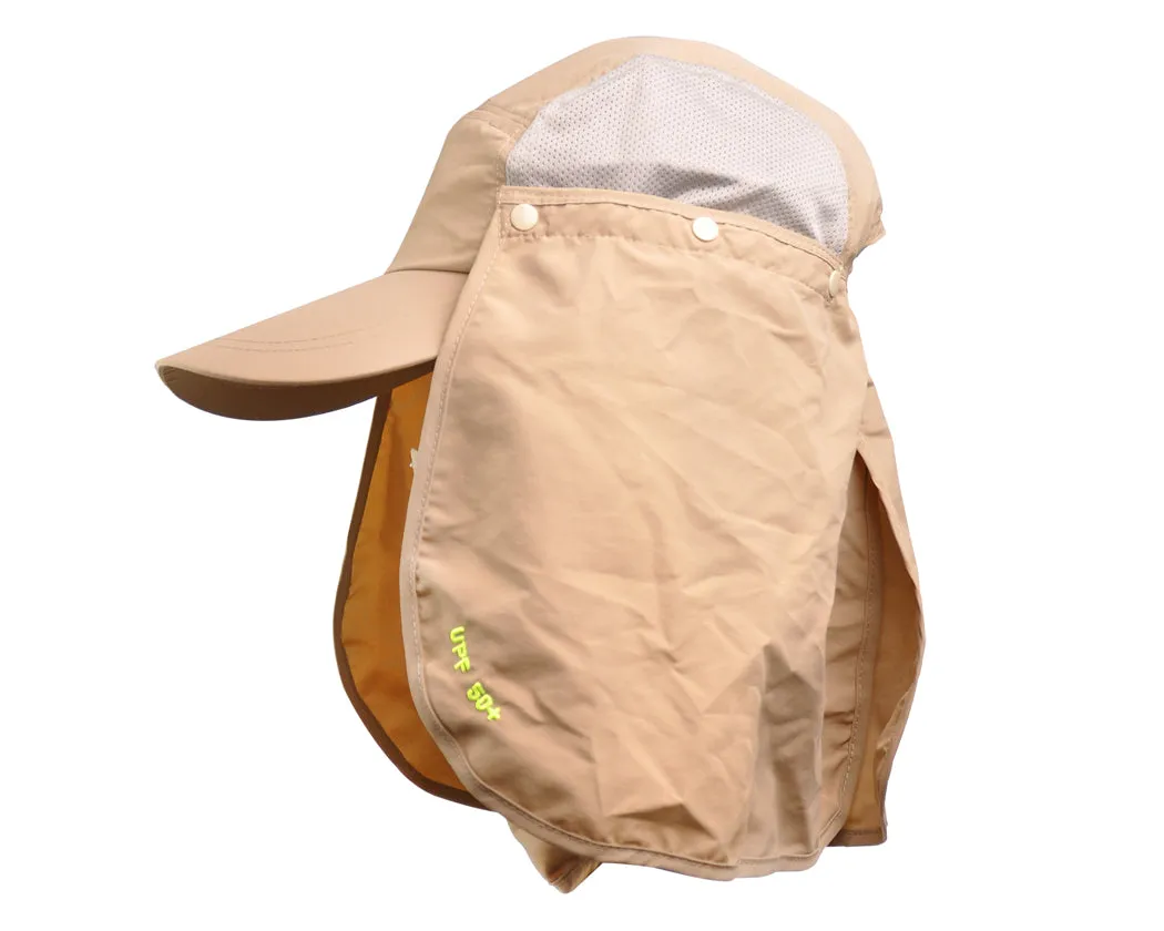 UV 30  Sun Hat with Neck Protection Flap and Mask