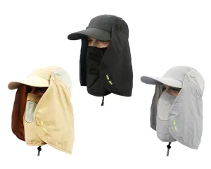 UV 30  Sun Hat with Neck Protection Flap and Mask